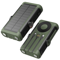 Banco de Energía Solar de 20,000mAh con Cargador Inalámbrico Magnético, Carga Rápida PD20W, Generador de Manivela, Respaldo Electrónico de Emergencia 2026