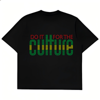 Transfert de strass personnalisé, motif culture noire, pour T-shirt