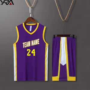 latest design men kids basketball uniform jerseys customized school team jersey custom wholesale 10 colors 100% polyester jersey