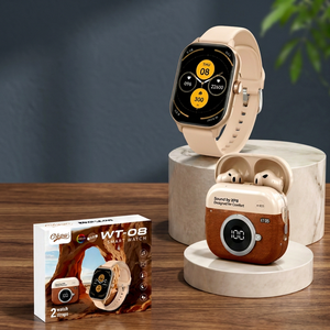 Montre connectée Olepu WT-08 44-49mm, étanche IP67, boîtier en alliage, écran IPS, moniteur de fréquence cardiaque sans fil avec écouteurs, tracker d'activité physique - Product Image 2