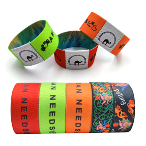 สายรัดข้อมือผ้าทอพิมพ์ลายเต็มรูปแบบแบบกำหนดเอง สายรัดข้อมือผ้ายืด RFID - Product Image 6