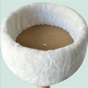 Commercio all'ingrosso comodo moderno gatto arrampicata cornice di legno del gatto albero di casa con scratch - Product Image 3