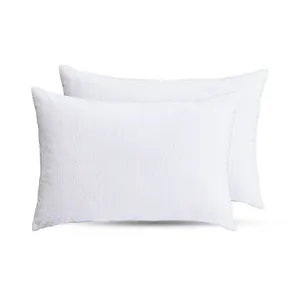 舒适透气枕套床上用品防水珊瑚绒平纹枕套白色枕套