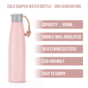 Bình Nước Hình Cola Uống Nước Chất Lượng Cao 500Ml Bình Nước Không Chứa BPA Bằng Thép Không Gỉ Bình Chân Không Cách Nhiệt - Product Image 6