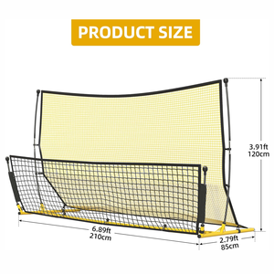Red de Rebote Plegable para Entrenamiento de Fútbol, Fácil de Instalar, 2 en 1, Red Alta y Baja, Porterí<span class=keywords><strong>a</strong></span> Portátil para Práctica de Fútbol en el Patio de Recreo - Product Image 3