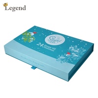 Boîte rigide personnalisée avec logo pour plusieurs petits pots, boîte cadeau magnétique de luxe avec insert en papier, boîte d'emballage pour boîtes de thé, bougies