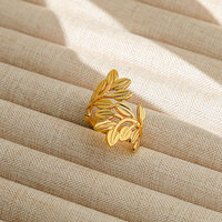 Bague de mode en gros en acier inoxydable étanche, style vintage, motif lèvres, ajustable pour femme