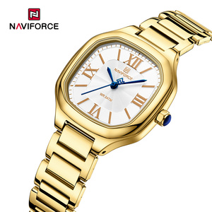 Montres pour femmes NAVIFORCE 5042 <span class=keywords><strong>GWG</strong></span>, marque tendance, <span class=keywords><strong>montre</strong></span> simple pour femmes, acier inoxydable, étanche, quartz, <span class=keywords><strong>montre</strong></span>-bracelet carrée - Product Image 1