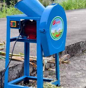 Machine à hacher l'herbe électrique 2200W, trancheuse à légumes en acier inoxydable, hacheuse d'herbe, broyeur d'aliments verts, machine à couper le melon - Product Image 5