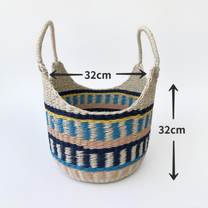 Handgemachter gewebter Einkaufstasche-Picknick-und Einkaufstasche im ethnischen Stil für Lebensmittel und den Außenbereich - Product Image 3