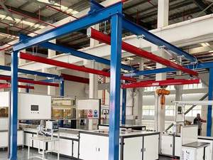 Miễn phí đứng 2 tấn 3 tấn nhiệm vụ ánh sáng kbk hệ thống đường sắt trên không cần cẩu linh hoạt cầu treo tùy chỉnh động cơ PLC bán nóng - Product Image 5