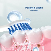 Lot de brosses à dents électriques soniques pour adultes, poils souples, pack familial, étanche, longue autonomie, ensemble de brosses à dents électriques
