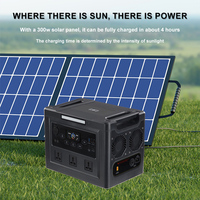 Système d'énergie portable 5000W, station d'alimentation mobile extérieure, générateur solaire avec onde sinusoïdale pure et MPPT