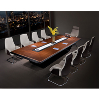 Bureau de direction contemporain sur mesure ODM/OEM, table de réunion moderne en bois pour bureau commercial