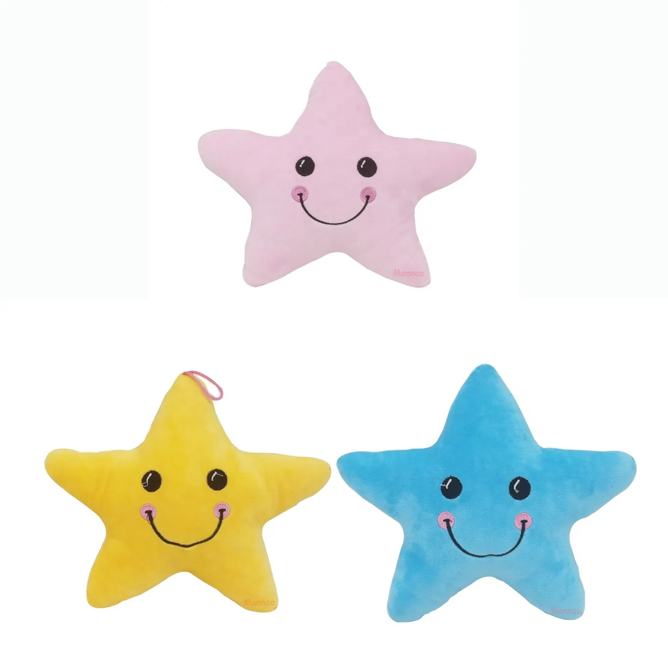 Custom Plush Stuffed Star Soft Toy Pillow For Baby OEM Small Lovely Happy Soft/Plush Pillow Toy For Sleeping