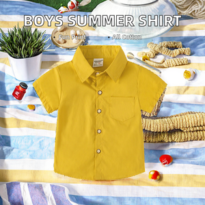 Camisa de Lona de Algodón de Manga Corta con Estampado de Dibujos Animados para Niños <span class=keywords><strong>XIAMI</strong></span>, Estilo Casual de Verano, para Niños de 2 Años o Más - Product Image 2
