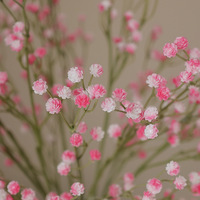 Bunga Gypsophila Buatan Tangan Grosir, Bunga Babybreath Artificial Real Touch 60cm Pink Biru, Bunga BabysBreath Palsu untuk Natal Paskah, Tahan Lama