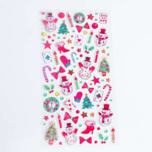 Autocollants en PVC de Noël en vente chaude, autocollants décoratifs en vinyle attrayants pour <span class=keywords><strong>la</strong></span> décoration de planificateur et l'ornementation de cartes de Noël - Product Image 2