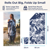 Double Sided Printed Microfiber Summer Beach Towel Quick Dry Highly Absorbent Suede Sand Free Pool Towels for Swimming
