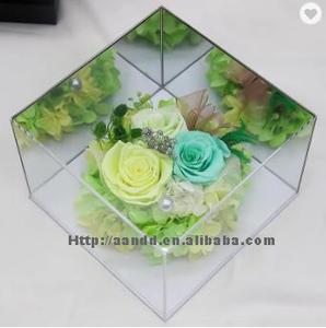 Moderna Caja Rectangular de Acrílico para Rosas con Orificios - Florero Largo para Ramos Frescos, Decoración del Hogar y Empaque de Regalos de Lujo - Product Image 4