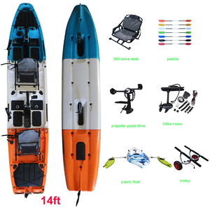 <span class=keywords><strong>Kayak</strong></span> Modular Doble de 14 Pies, 3 Piezas, Tipo Sit-on-Top, con Pedales, para Pesca, <span class=keywords><strong>Kayak</strong></span> de Dos Plazas con Pedales, HDPE, Venta al Por Mayor - Product Image 6