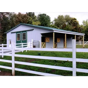 Tribunale prefabbricato struttura in acciaio edificio sportivo indoor equitazione arena con stalle - Product Image 1