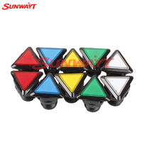 Bouton triangulaire lumineux 39*39*39 pour console de jeu, accessoires de console de jeu, bouton triangulaire 12V, interrupteur de bouton pour console de jeu