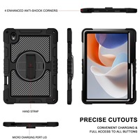 Étui robuste antichoc pour tablette avec support rotatif à 360° et dragonne de protection pour Samsung Galaxy Tab S12 Plus