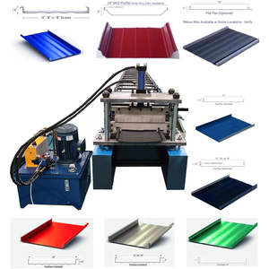 Wadley Automatic Steel Standing Seam Roof Panel Roll Forming Machine for 0.2-1.0mm Metal <b>Sheets</b> 380V 3-Phase - Product Image 1