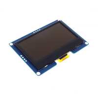 Pantalla OLED de 2,42 pulgadas, 128x64 píxeles, interfaz I2C de 4 pines, módulo ensamblado con PCB con circuito integrado controlador SSD1309