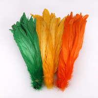 En gros En Vrac Coloré Coq Selle Cou Hackle Plume Cordée pour Carnaval Vêtement Pyjamas Manteau Vêtements Décoration