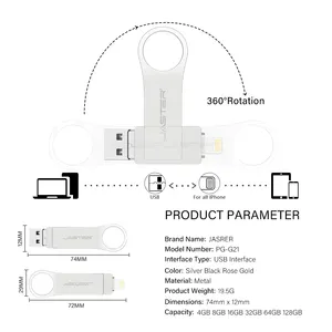 Factory Price 3 In 1 OTG Swivel Usb Memory Stick External Storage For Phone Usb 3.0 Flash Drive Disk 8GB 16GB Pen Drive