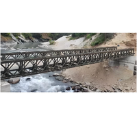 Pont en acier Bailey suspendu multi-travées à double voie, à haute capacité de charge, soudé, sur mesure, pour autoroute et construction minière