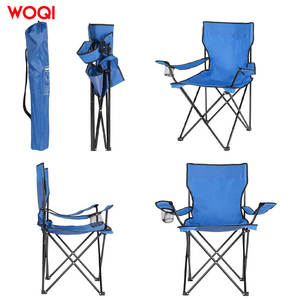 เก้าอี้พับแคมป์ปิ้ง Woqi โครงอะลูมิเนียม ผ้า Oxford สีฟ้าพีค็อก พร้อมกระเป๋าเก็บความเย็น สำหรับใช้งานกลางแจ้ง - Product Image 5