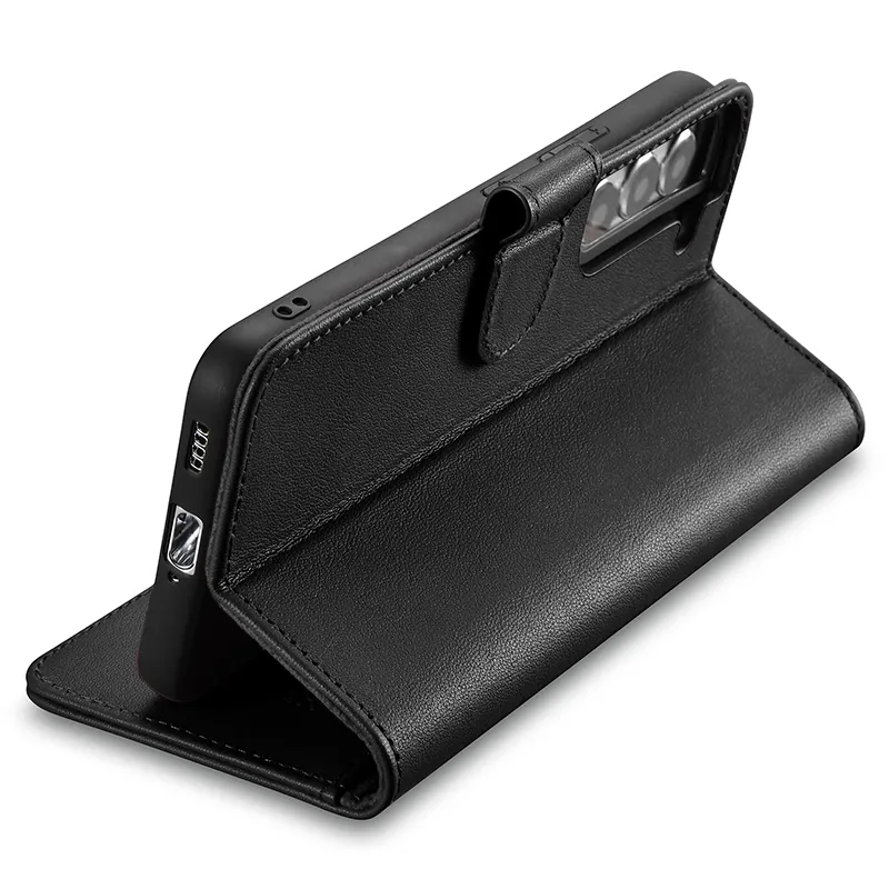 High Quality Flip Z Fold Slim Card Slots Wallet Leather Phone Case Cover For Samsung Galaxy S22 Series