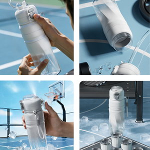 Borraccia Sportiva Premium da 34oz in Tritan per Alimenti, con <span class=keywords><strong>Spray</strong></span> Rinfrescante, Apertura One-Touch, Doppio Beccuccio, Cinghia Intrecciata e Logo Personalizzabile - Vendita all'Ingrosso - Product Image 4