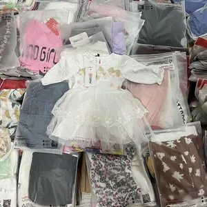 Factory Apparel Stock Direct Wholesale Sales Baby Children'S Wear Patpatr Assorted Brand Overrun Goods Kids Dress Clothing