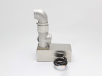 Buse unidimensionnelle à changement de couleur de style de luxe DN50 fontaine cascade contrôlée par ordinateur produit de jardin en pierre à jet à un axe