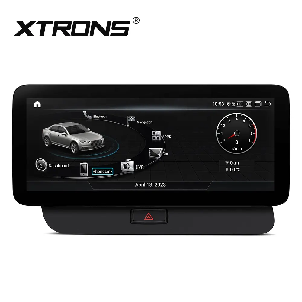 Xtrons 4G LTE Android 12 8G 128G 12.3 inch màn hình Carplay cho Audi Q5 2009 2017 Android đài phát thanh xe hơi estereo Para tự động