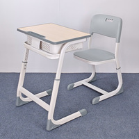 Fournisseurs de mobilier scolaire, bureau et chaise d'étude réglables pour étudiants, ensemble moderne de chaise et de bureau pour salle de classe