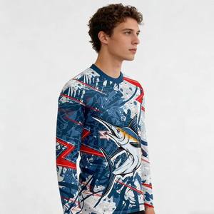 Athletic Fit Customizable Unisex Fishing Beach Jersey Quick Dry UV Protection Stretch Activewear Apparel forCoastal Water Sports - Product Image 6