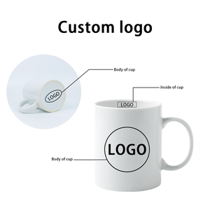 Bán buôn giá rẻ tùy chỉnh in ấn 11oz sứ Đồng bằng màu trắng thăng hoa trống cà phê Tea Cup Mug gốm cho Quà tặng khuyến mãi sử dụng - Product Image 4