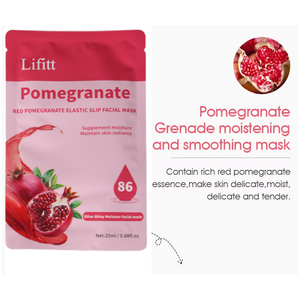Masker Wajah Teh Hijau Mawar Label Pribadi Anti Penuaan Anti Kerut Dengan Kolagen dan Gliserin Melembapkan Perawatan Wajah - Product Image 3