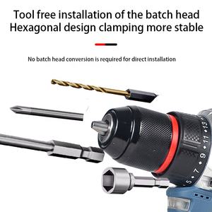 Taladro Eléctrico Inalámbrico de Impacto con Motor sin Escobillas de 16.8V y Batería de Litio, Kit de Taladro de Impacto Portátil Estilo <span class=keywords><strong>Milwaukee</strong></span> con 6 Meses de Garantía - Product Image 4