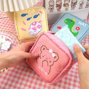 Fabricant de trousse de toilette en tissu de nylon imperméable en gros Serviettes Alphabet Mini Trousse de <span class=keywords><strong>maquillage</strong></span> personnalisée et mignonne DIY - Product Image 2