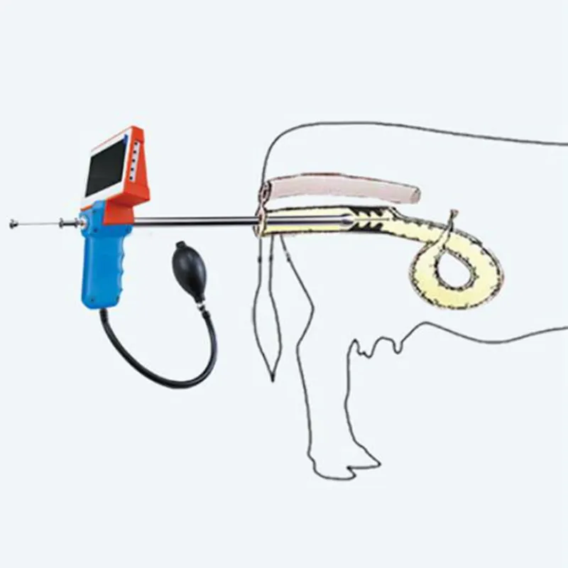 Upgrade Visuele Endoscoop Sperma Pistool Kunstmatige Inseminatie Apparaat Dier Vee Koe Kunstmatige Digitale Ai Pistool Voor Koe Geit Schaap