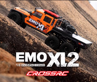 Nouvelle Arrivée CORSSRC EMO XL2 Voiture RC 1/8 Camion Tout-Terrain Modèle de Simulation Électrique 6x6 Rock Crawler Jouets