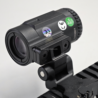 Hunting Optic Sight 3X22mm Fixed 3X Magnifier Scope Quick Release Mount Aluminum Alloy Compatible Red Dot Sight Combination