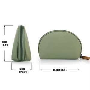 Borsa Cosmetica a Mezzaluna per Donne e Ragazze, Resistente all'Acqua, Ecologica, in Nylon e Seta, con Cerniera, Organizer per Trucchi alla Moda, Morbida - Product Image 2