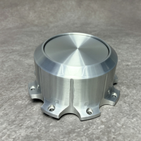 Cache-moyeu flottant personnalisé avec logo, résistant à la corrosion, finition argentée, en alliage d'aluminium forgé pour jantes en alliage